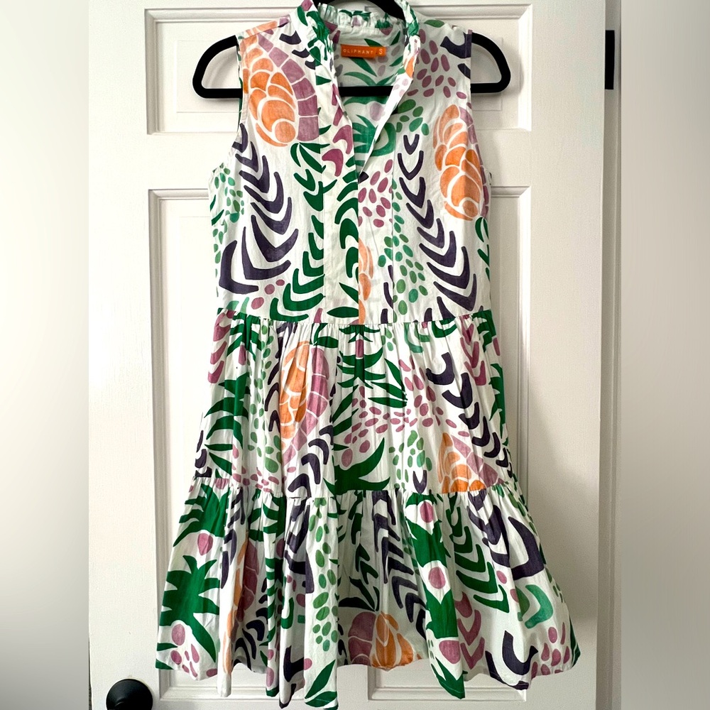 Oliphant Printed Mini Dress, Size Small